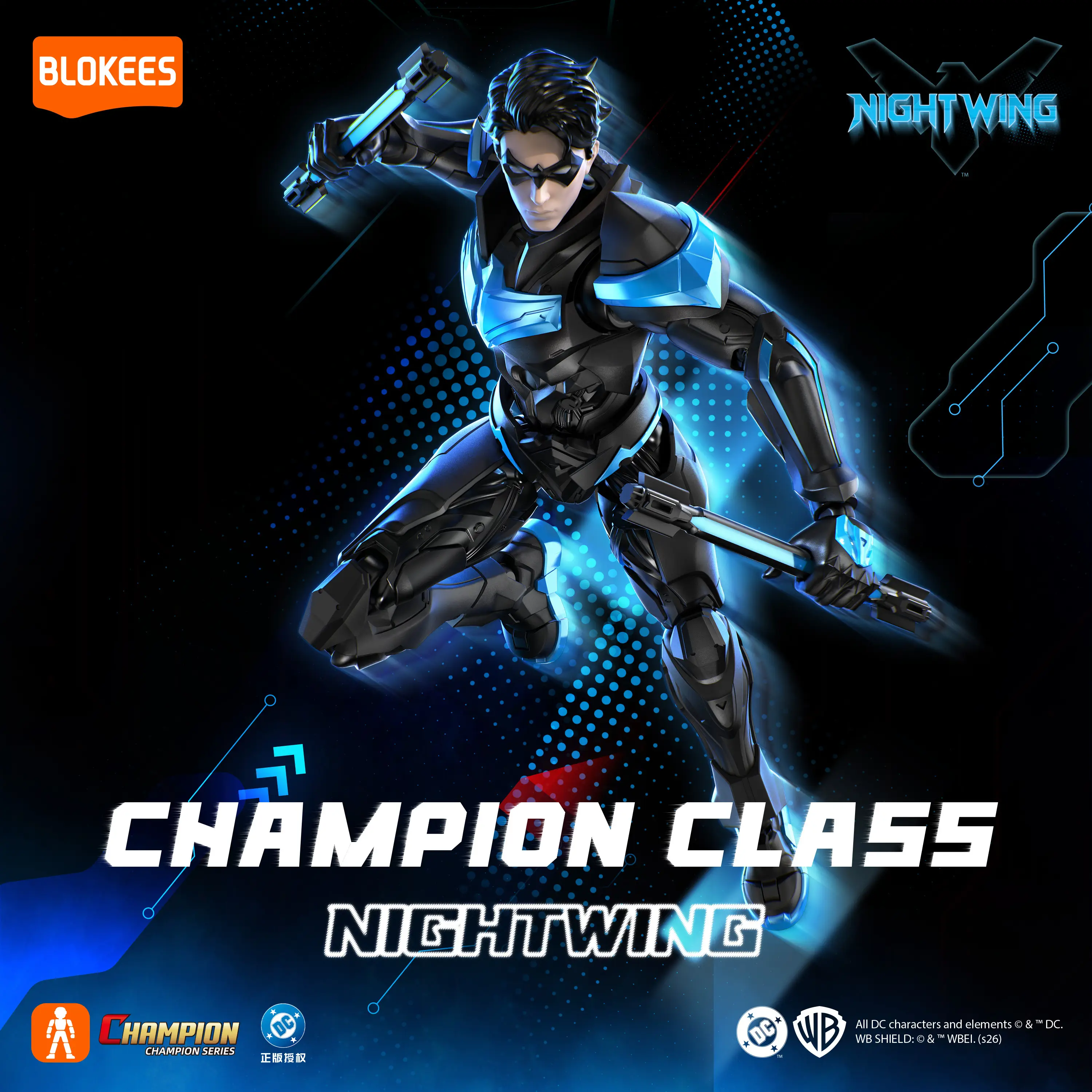 DC Comics Champion Class CC03 Nightwing 1/12 Scale Model Kit Gallery Image 9
