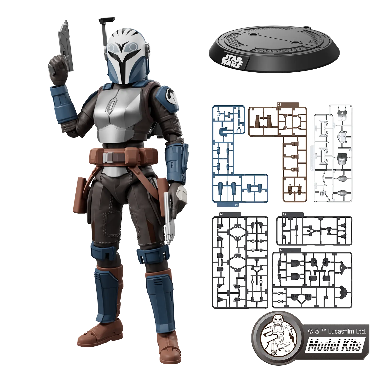 Star Wars: The Mandalorian Champion Class CC06 Bo-Katan Kryze Model Kit Gallery Image 4