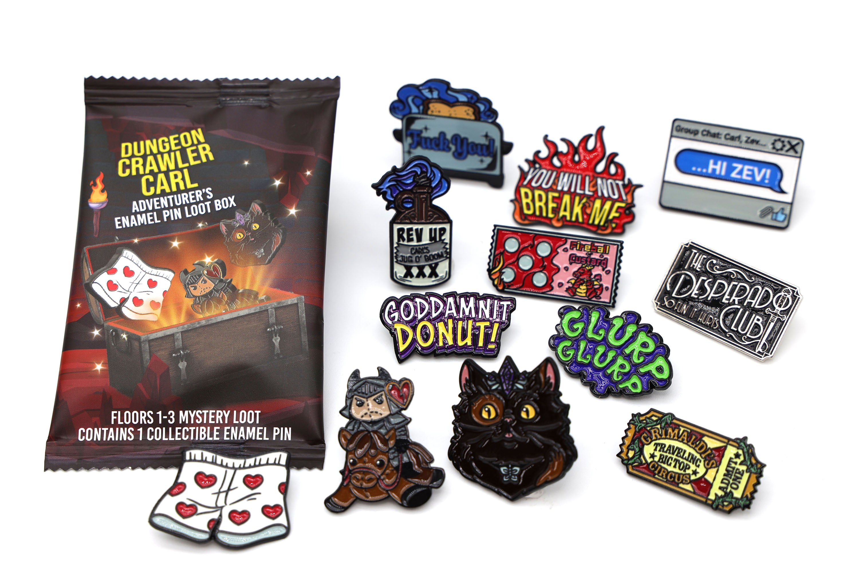 Dungeon Crawler Carl: Adventurer's Pin Loot Box (Floors 1-3) Random Enamel Pin Gallery Image 13