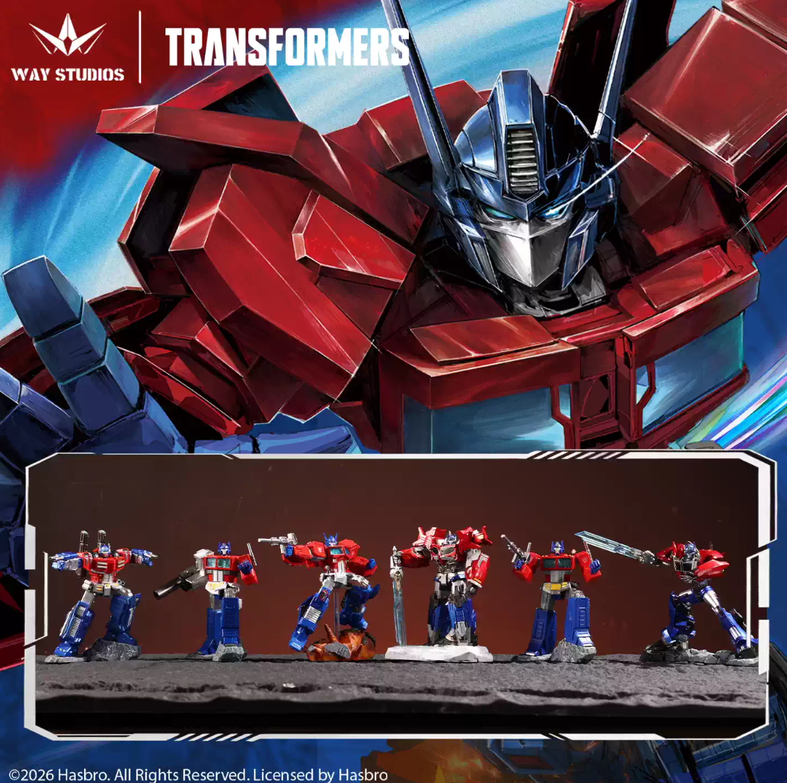 Transformers Optimus Prime Box of 6 Random Figures