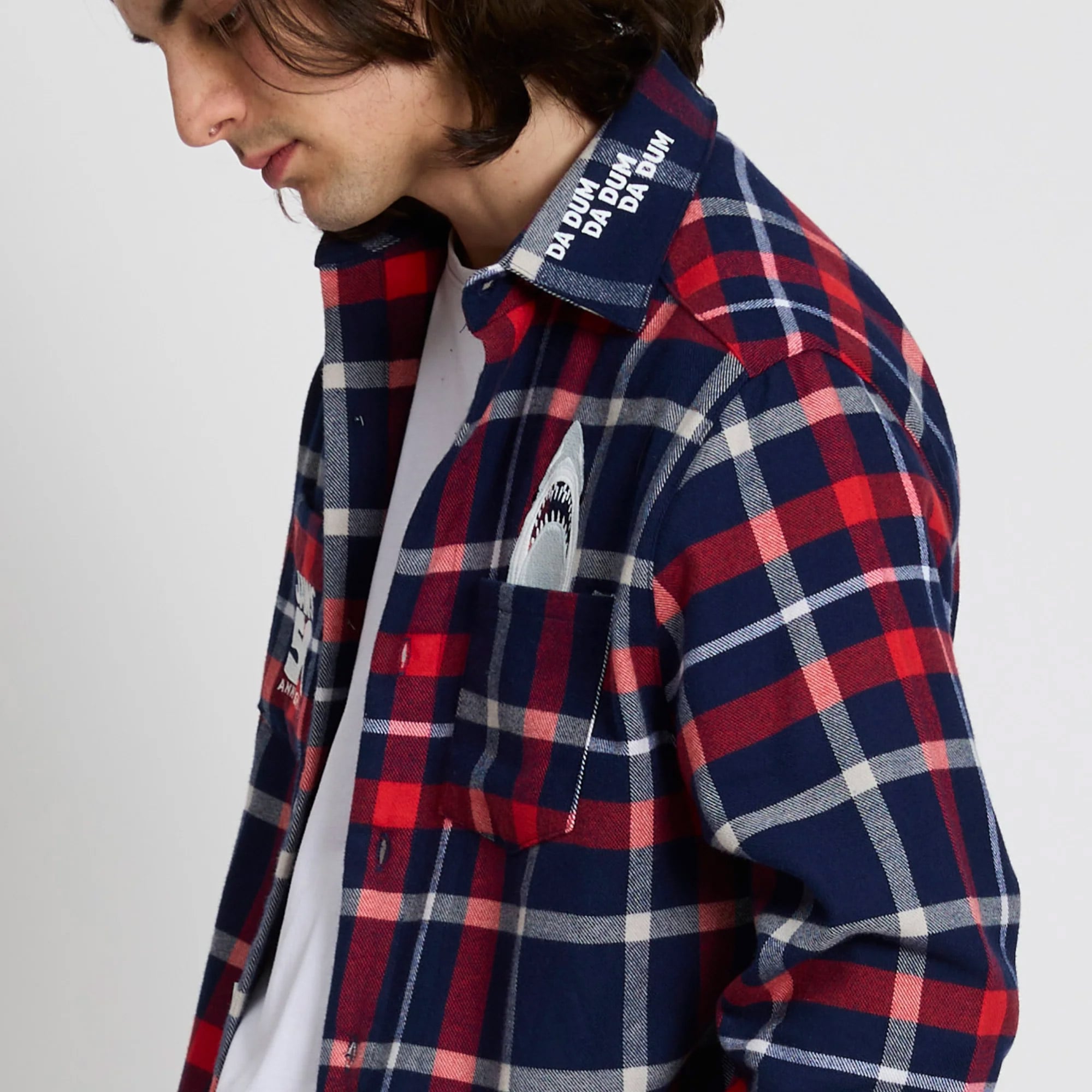Jaws Anniversary Flannel Shirt Gallery Image 6