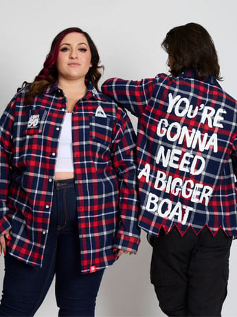 Jaws Anniversary Flannel Shirt Gallery Image 2