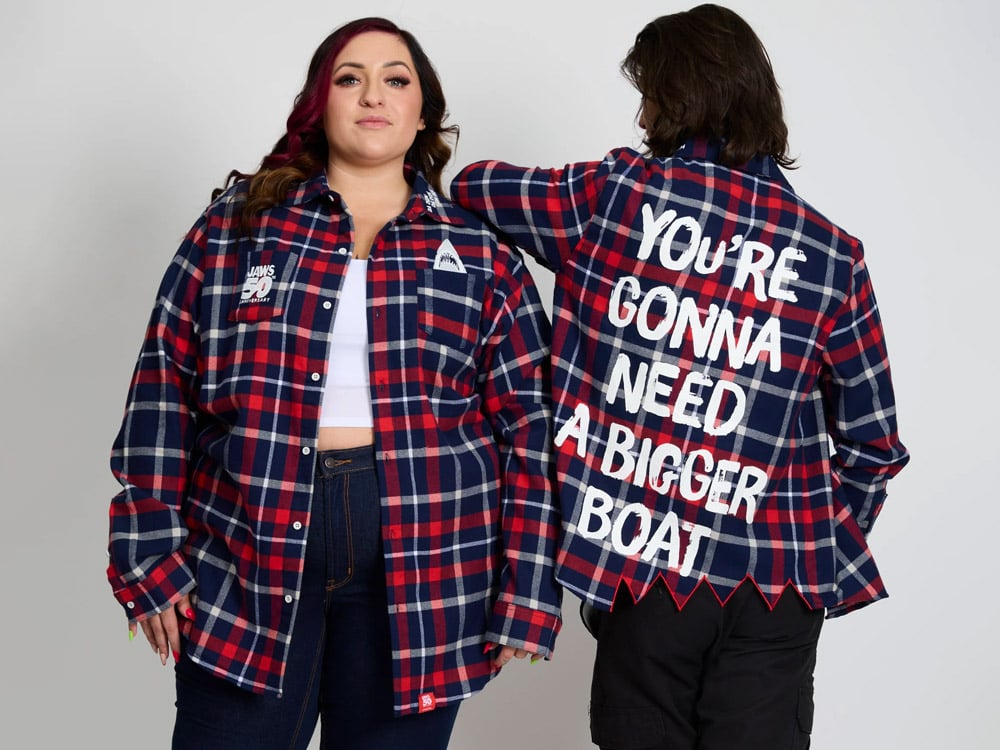 Jaws Anniversary Flannel Shirt Gallery Image 1