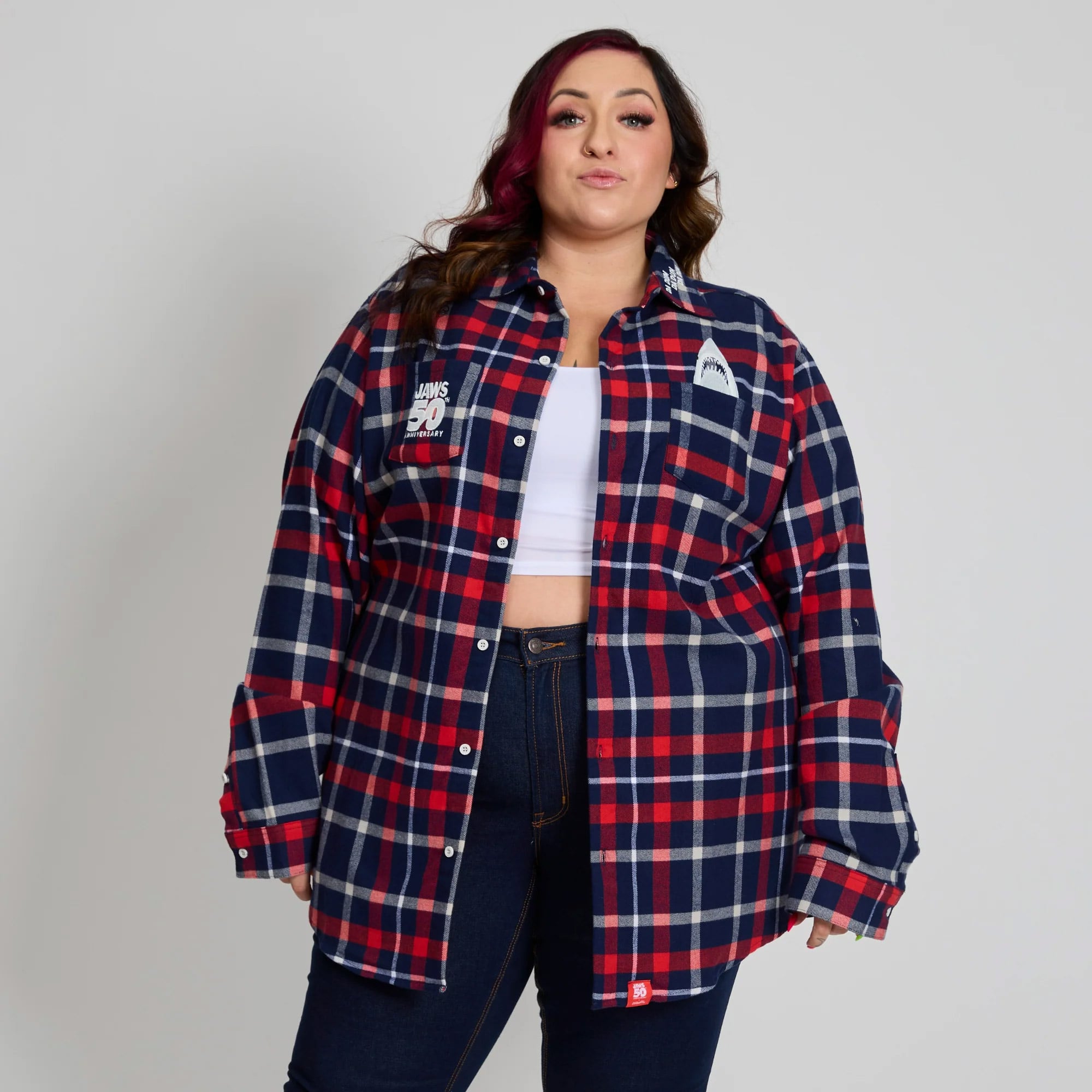 Jaws Anniversary Flannel Shirt Gallery Image 5
