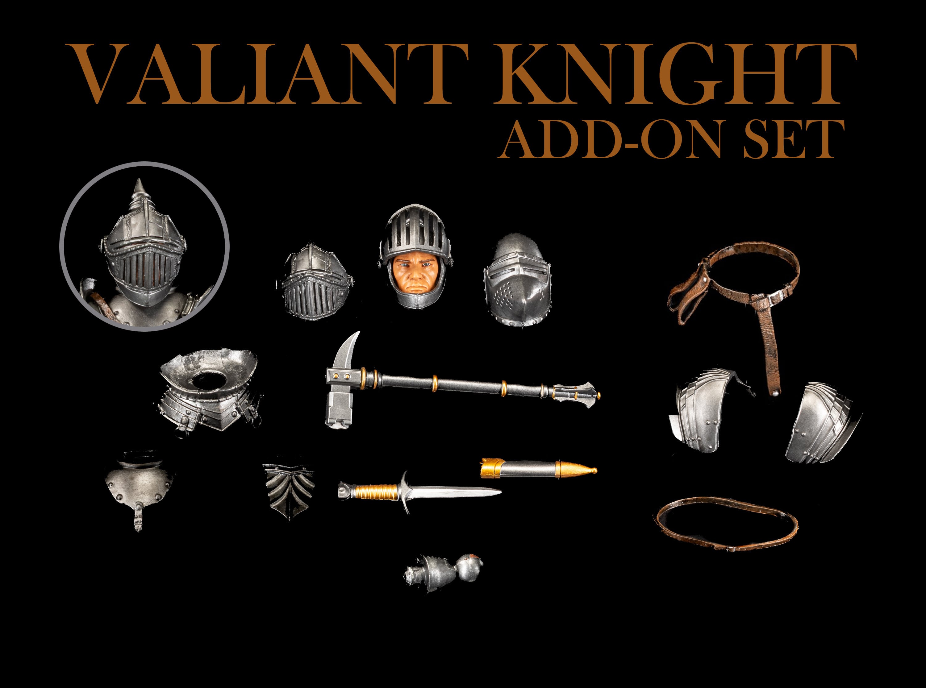 Mythic Legions Valiant Knight Add-On Accessory Set Gallery Image 6