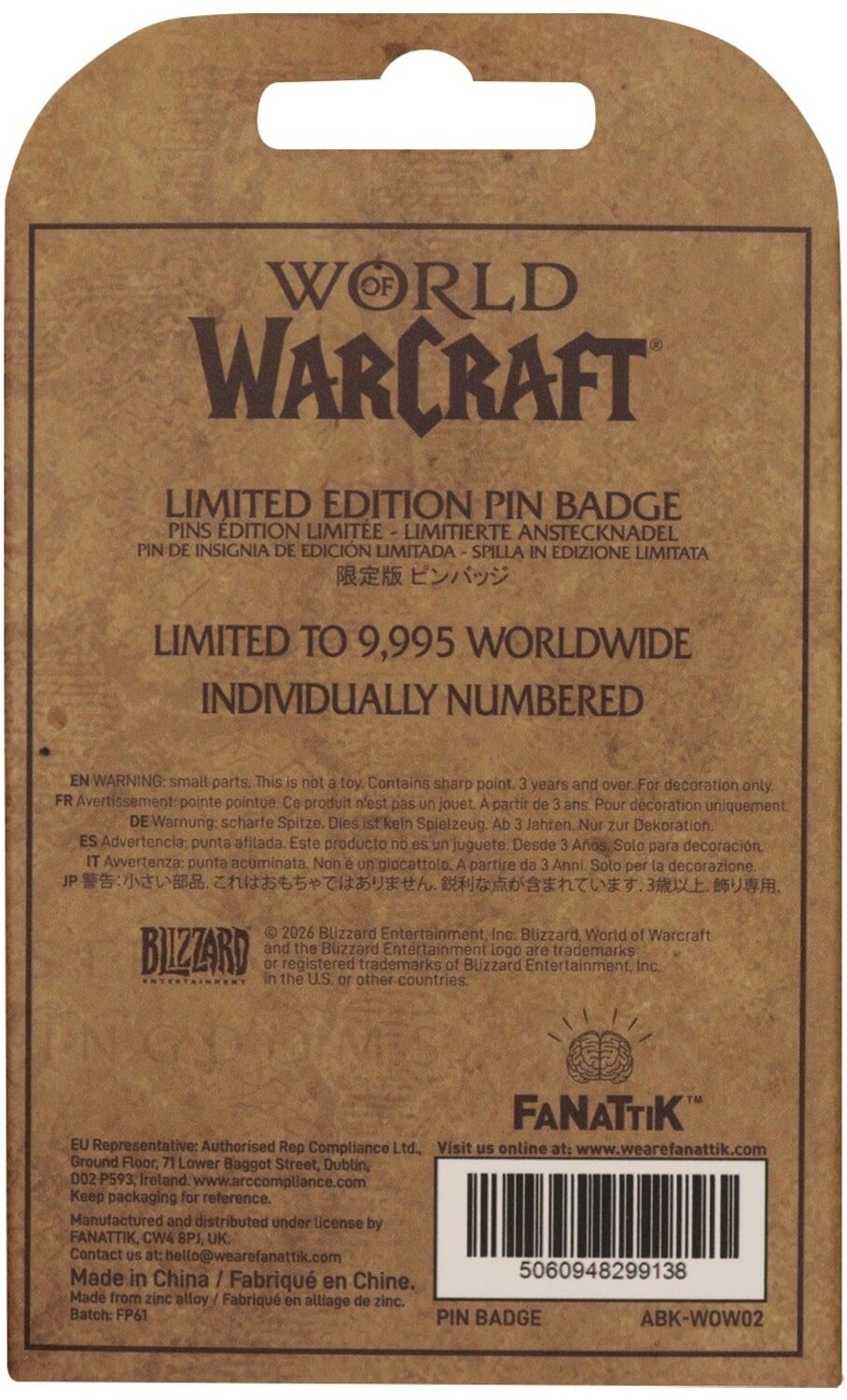 World of Warcraft Pepe Limited Edition Pin Badge Gallery Image 6
