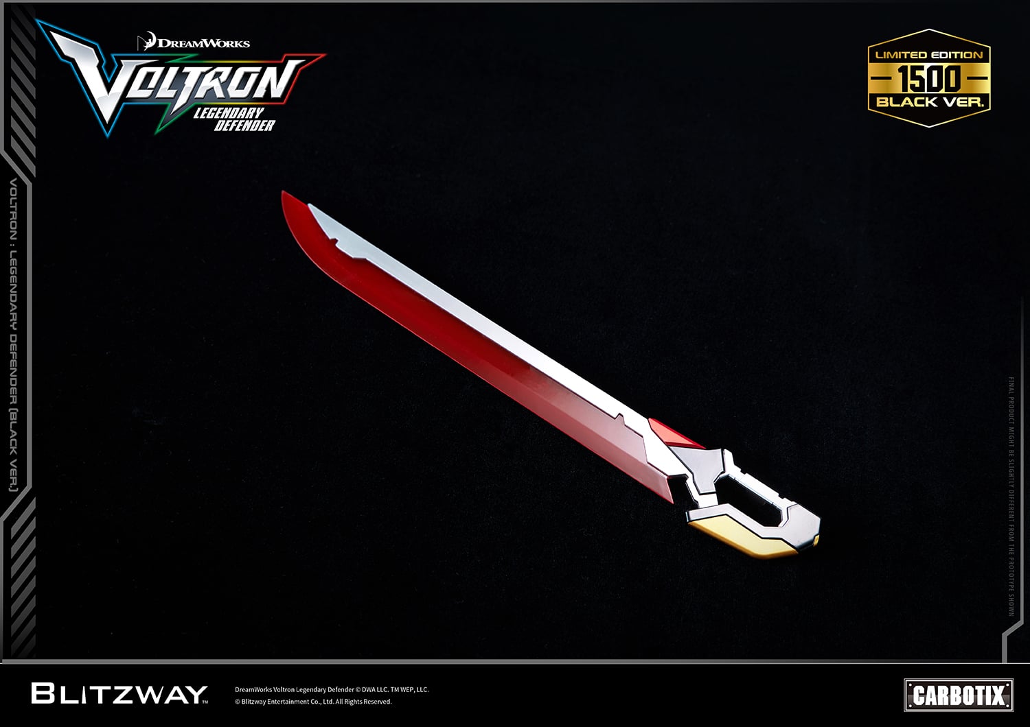 Voltron: Legendary Defender Carbotix Voltron (Black Ver.) Limited Edition Action Figure Gallery Image 28