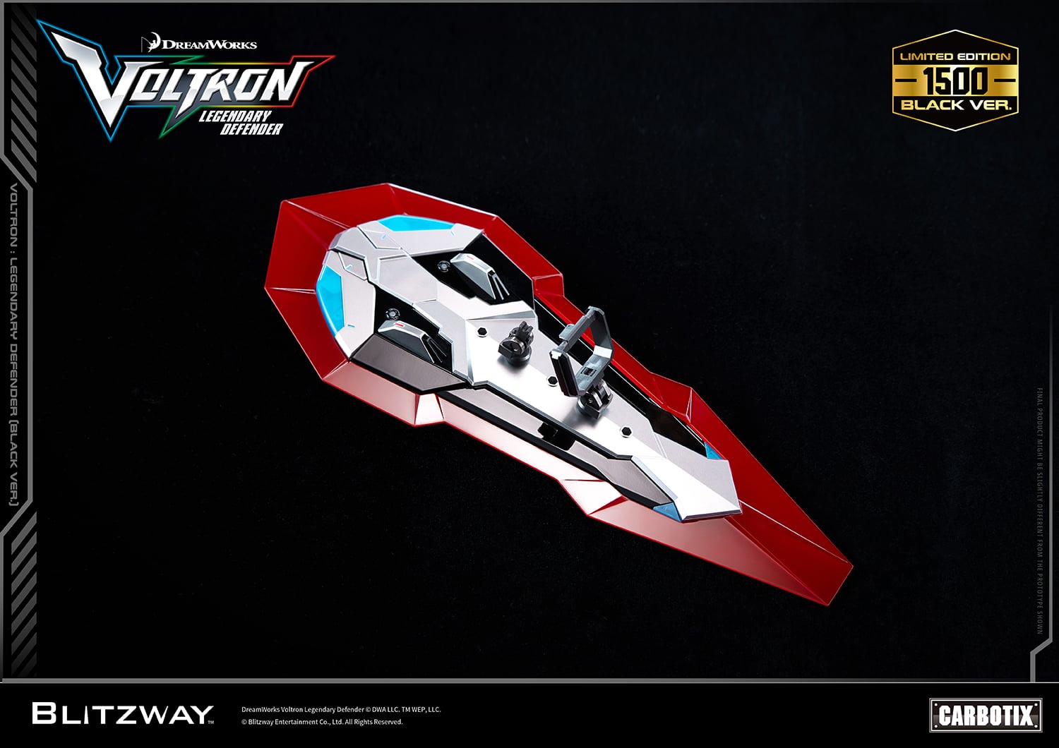 Voltron: Legendary Defender Carbotix Voltron (Black Ver.) Limited Edition Action Figure Gallery Image 27