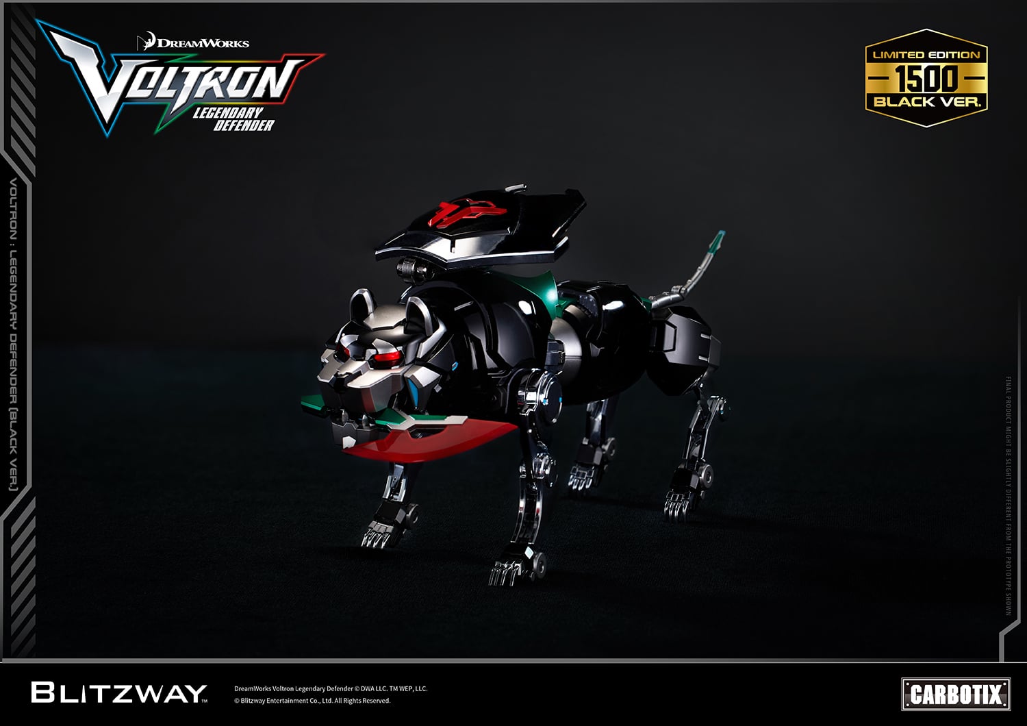 Voltron: Legendary Defender Carbotix Voltron (Black Ver.) Limited Edition Action Figure Gallery Image 24