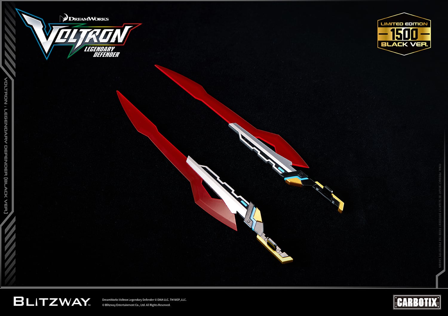 Voltron: Legendary Defender Carbotix Voltron (Black Ver.) Limited Edition Action Figure Gallery Image 29