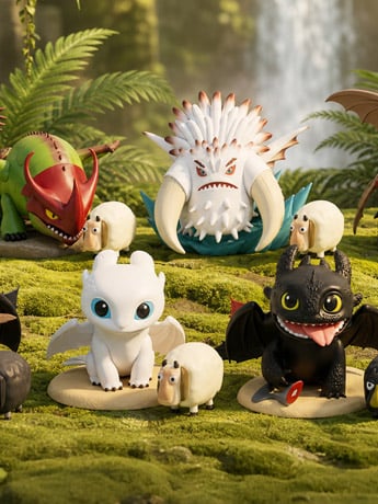How to Train Your Dragon Mini Egg Attack MEA-116 Box of 6 Random Figures Gallery Image 2
