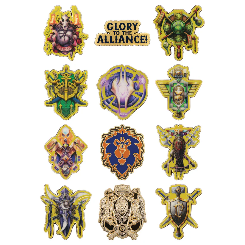 World of Warcraft Alliance Box of 12 Random Pin Badges Gallery Image 3
