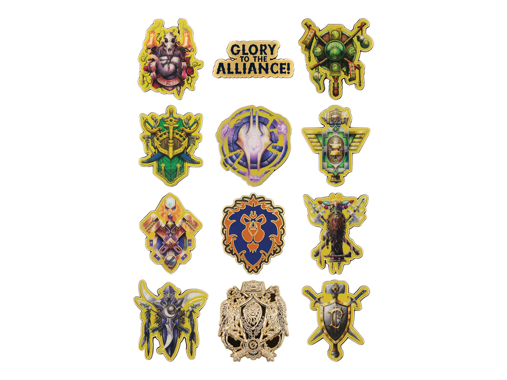 World of Warcraft Alliance Box of 12 Random Pin Badges Gallery Image 1