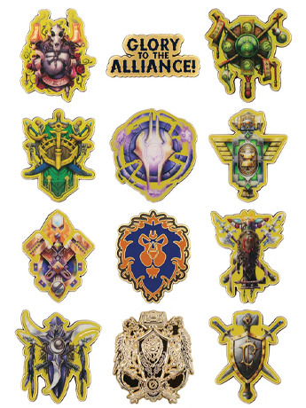 World of Warcraft Alliance Box of 12 Random Pin Badges Gallery Image 2