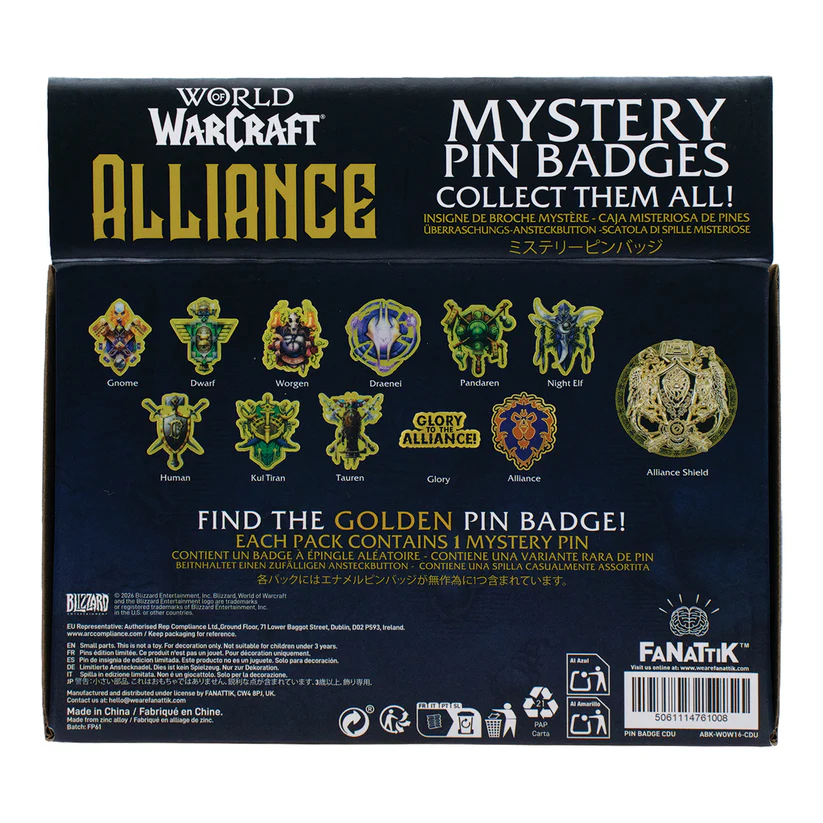 World of Warcraft Alliance Box of 12 Random Pin Badges Gallery Image 18