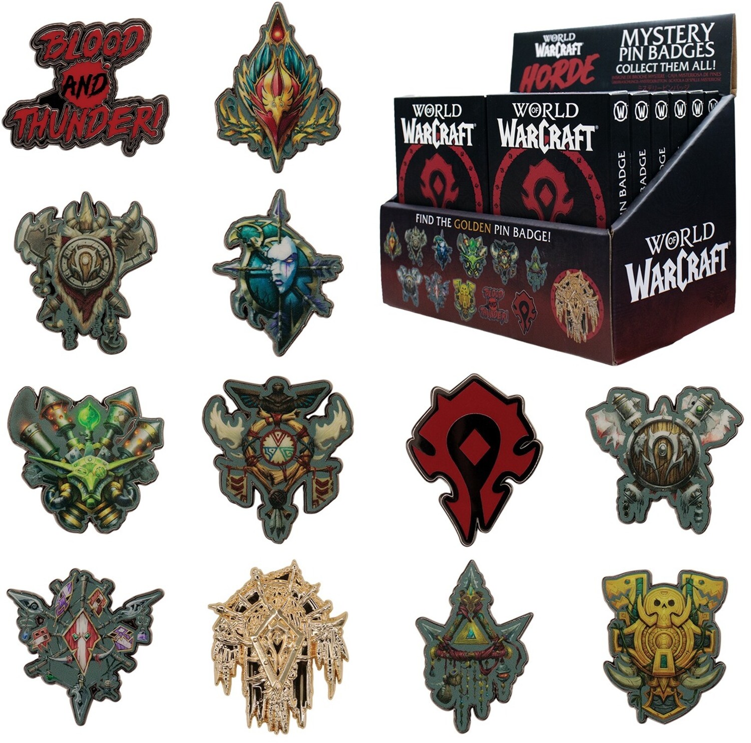 World of Warcraft Horde Box of 12 Random Pin Badges Gallery Image 3
