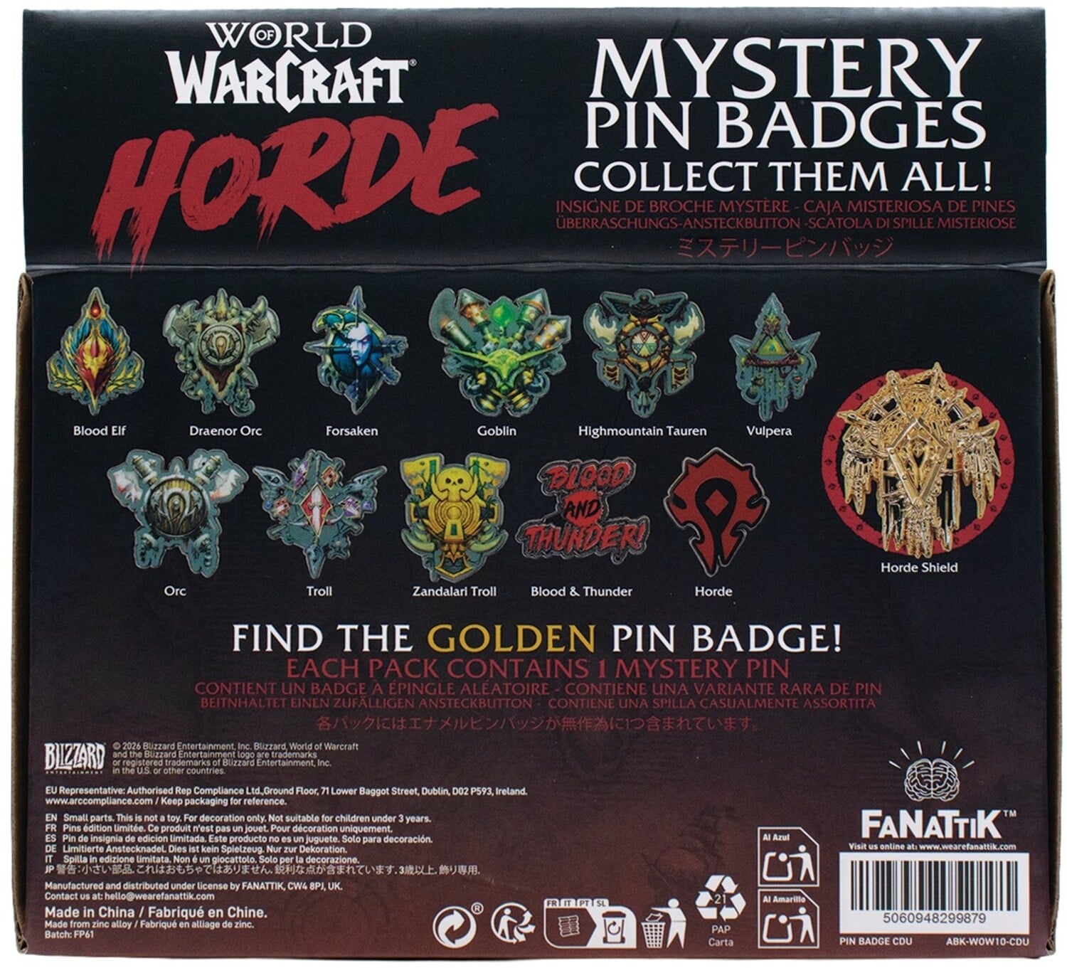 World of Warcraft Horde Box of 12 Random Pin Badges Gallery Image 21