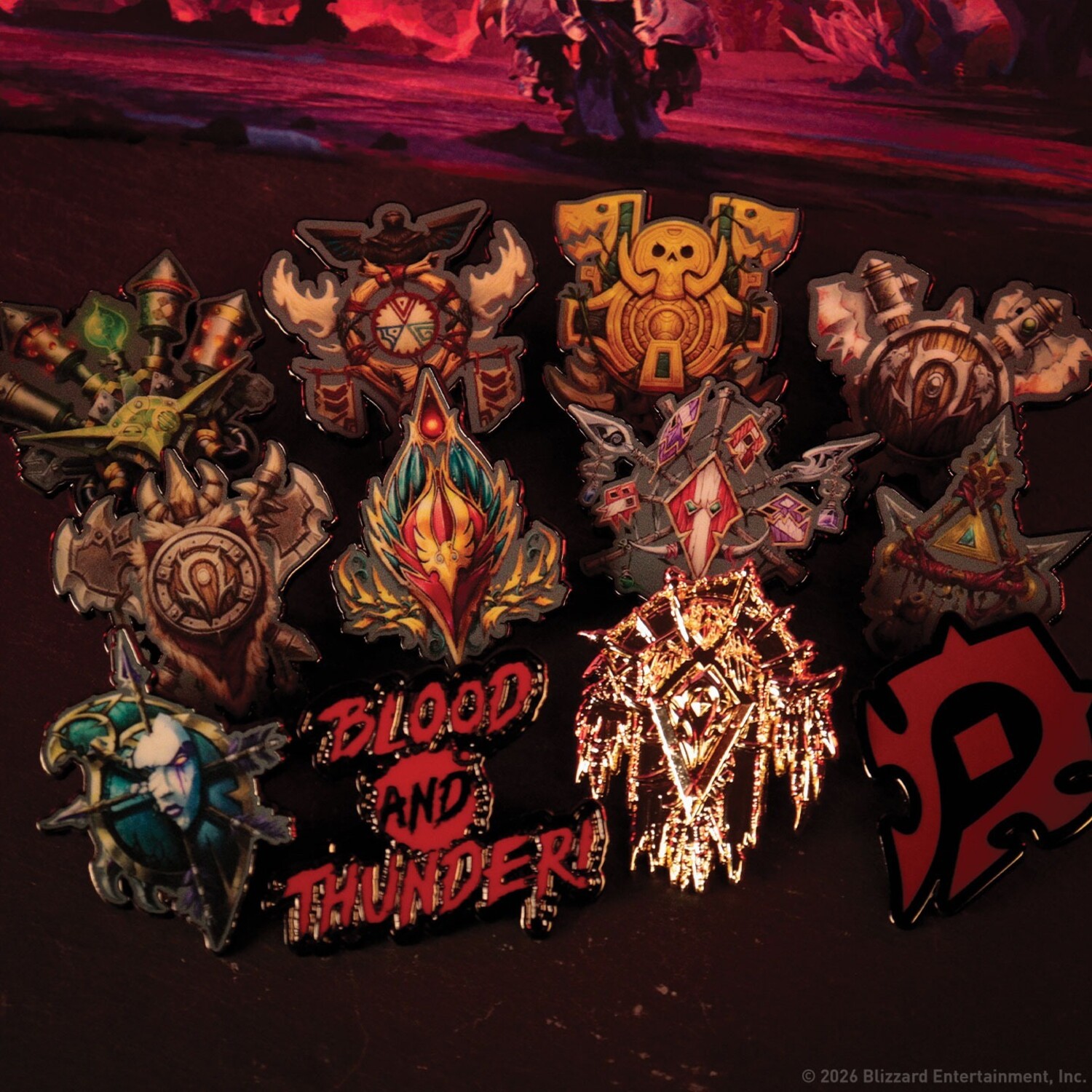 World of Warcraft Horde Box of 12 Random Pin Badges Gallery Image 4