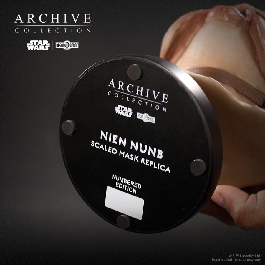 Star Wars: Return of the Jedi Archive Collection Nien Nunb Limited Edition Scaled Mask Replica Gallery Image 7