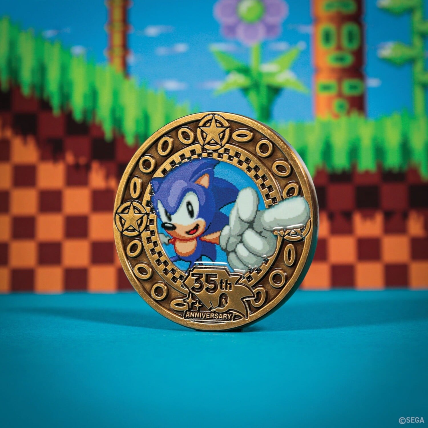 Sonic the Hedgehog 35th Anniversary Limited Edition Presentation Coin Gallery Image 4