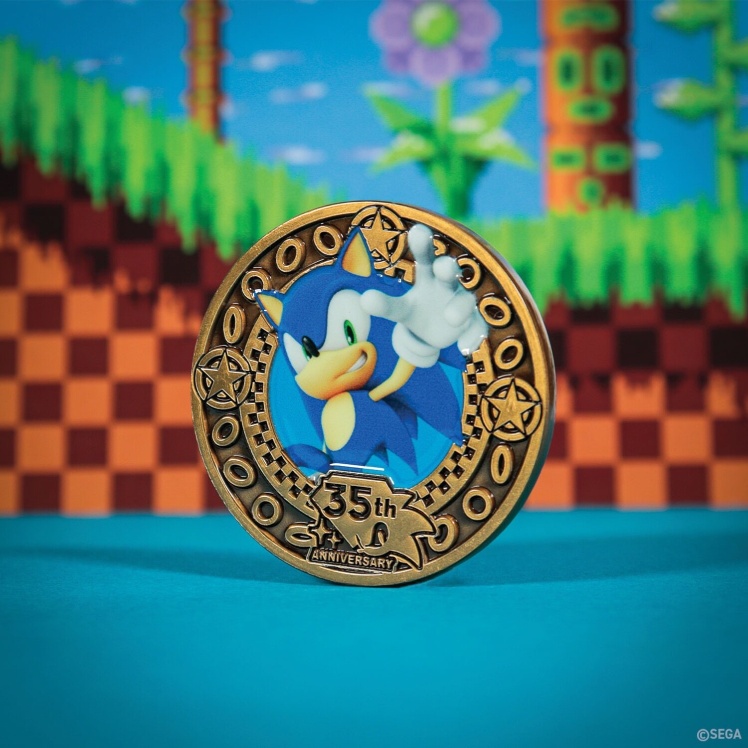 Sonic the Hedgehog 35th Anniversary Limited Edition Presentation Coin Gallery Image 5