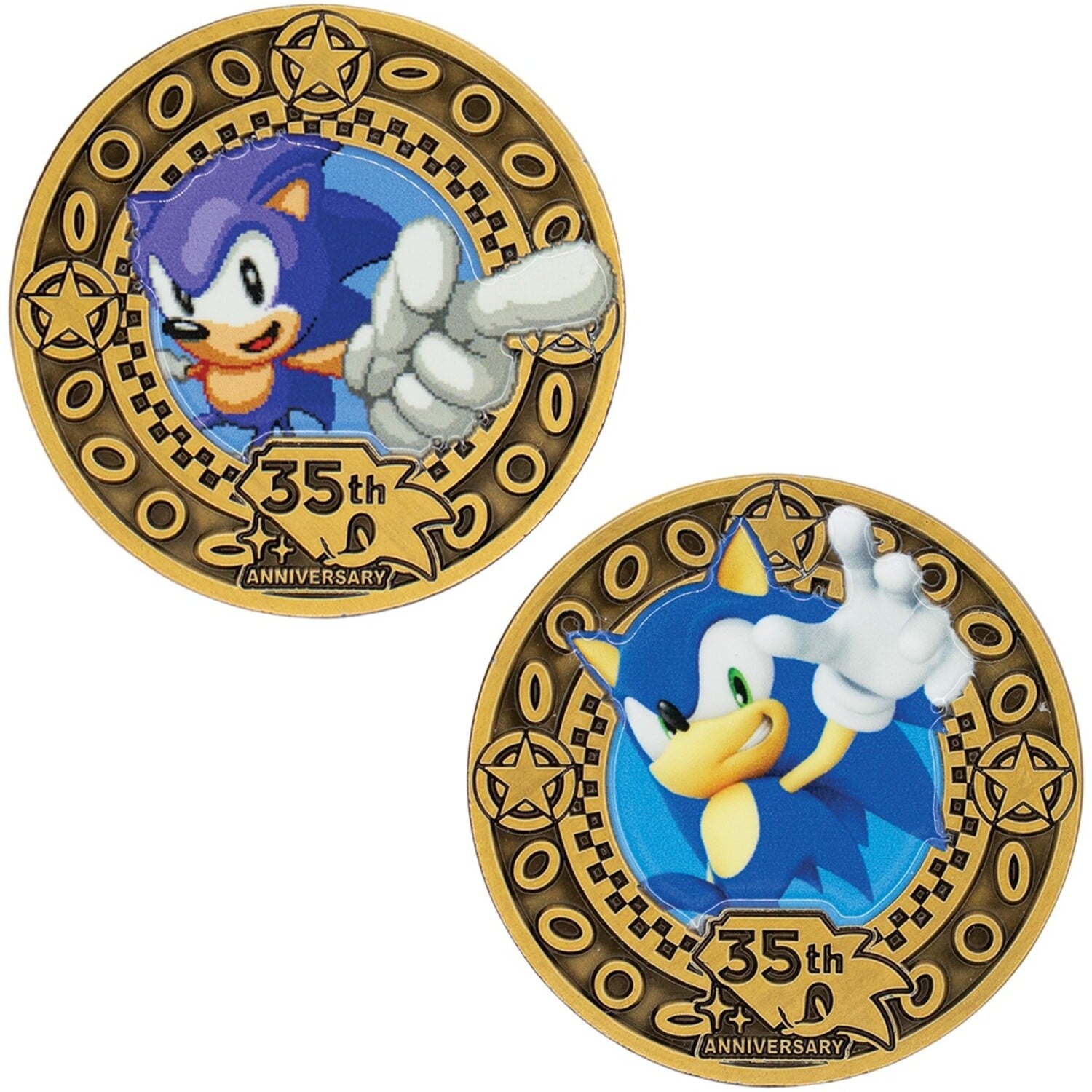 Sonic the Hedgehog 35th Anniversary Limited Edition Presentation Coin Gallery Image 3