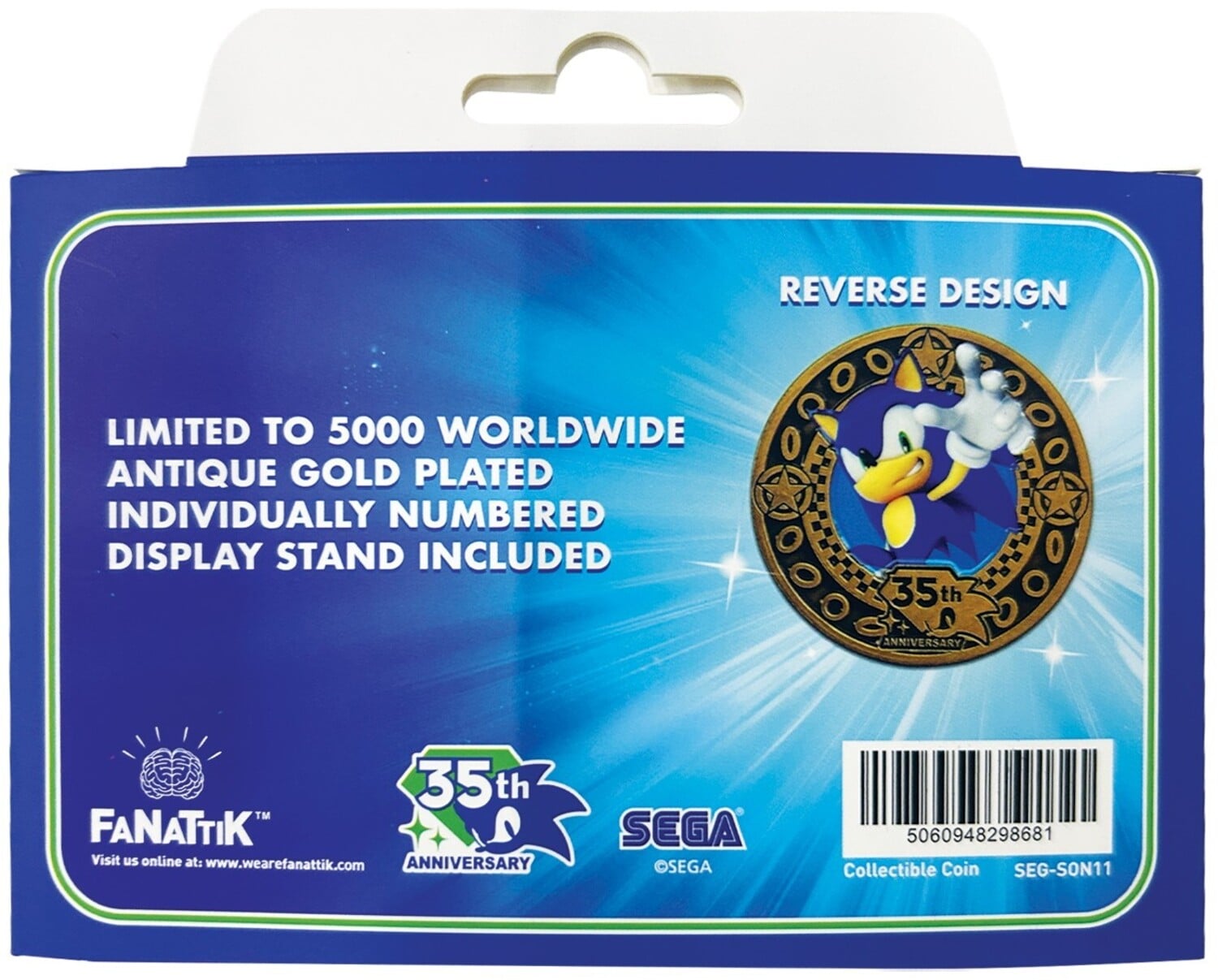 Sonic the Hedgehog 35th Anniversary Limited Edition Presentation Coin Gallery Image 10