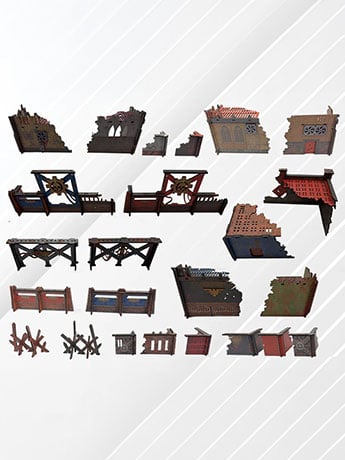 FLG Terrain: 11th Edition Full Color Terrain: Pyrewaste Set Gallery Image 2