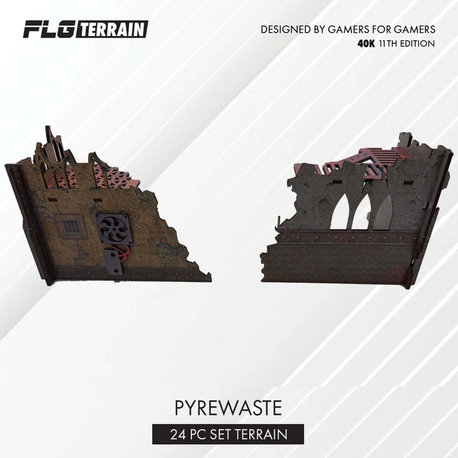 FLG Terrain: 11th Edition Full Color Terrain: Pyrewaste Set Gallery Image 6