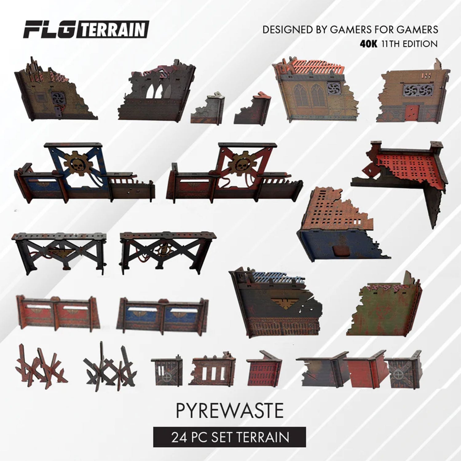 FLG Terrain: 11th Edition Full Color Terrain: Pyrewaste Set Gallery Image 3