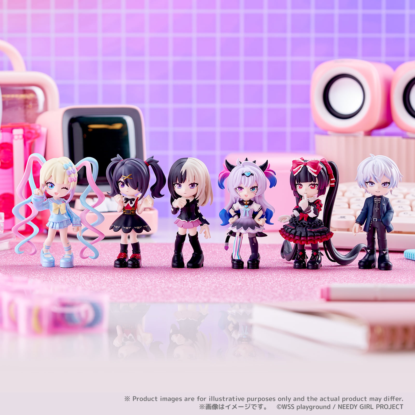 Needy Girl Overdose PalVerse Box of 6 Figures Gallery Image 3