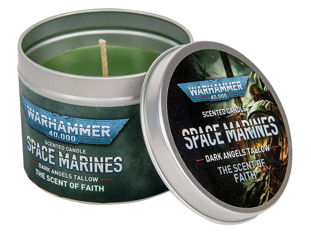 Warhammer 40,000 Space Marines Dark Angels Tallow Candle Gallery Image 1