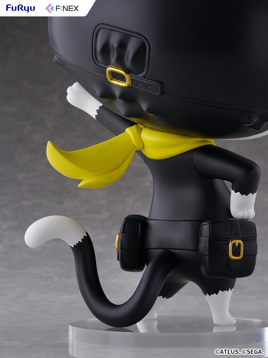 Morgana Big Soft Vinyl Figure - tampak belakang, pose melambai dengan detail ekor