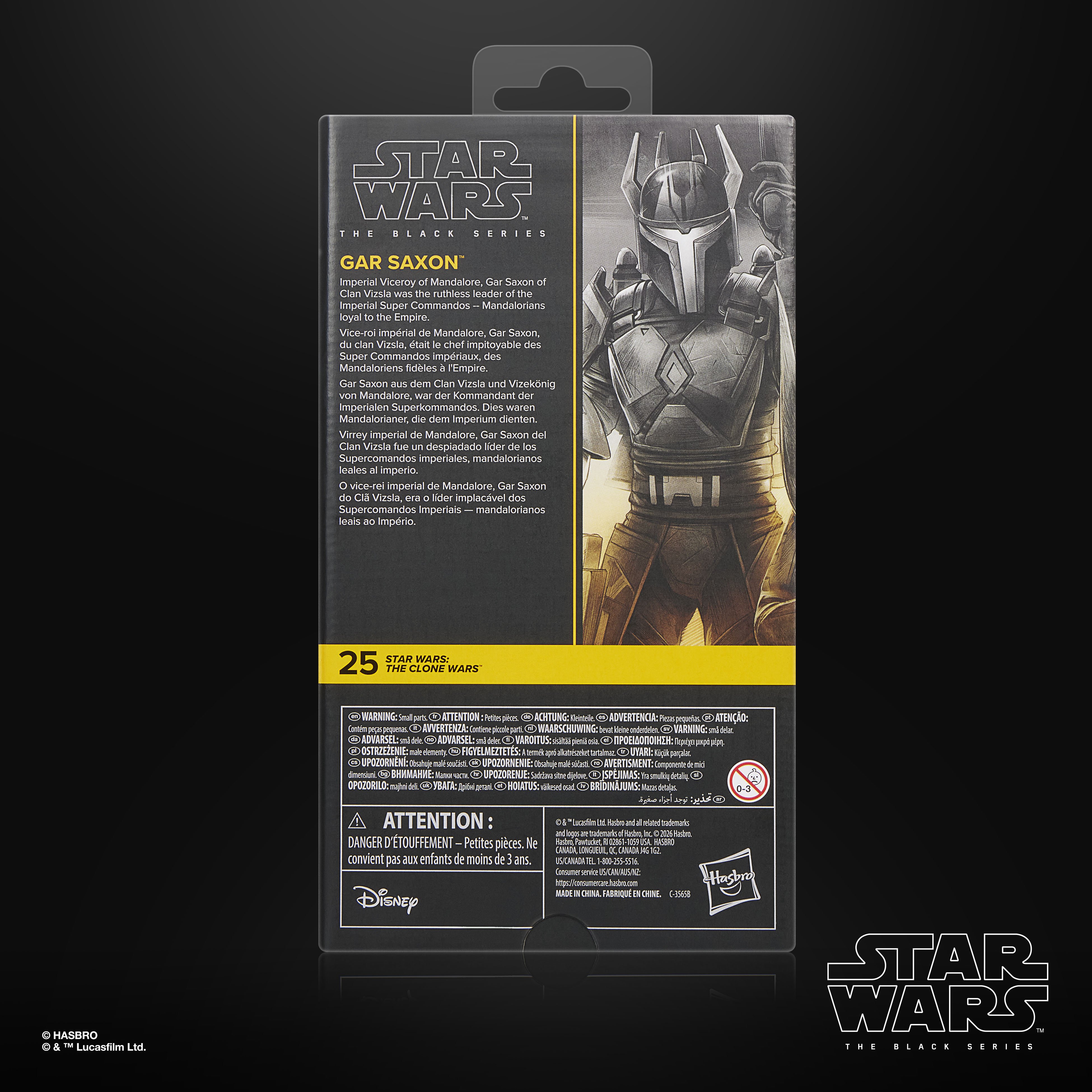Star Wars: The Black Series Gar Saxon (The Clone Wars) Action Figure Gallery Image 11