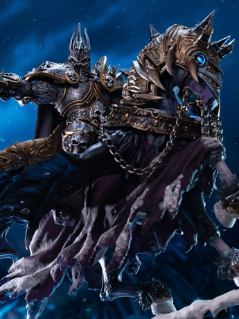 World of Warcraft The Lich King and Invincible 14-Inch Statue