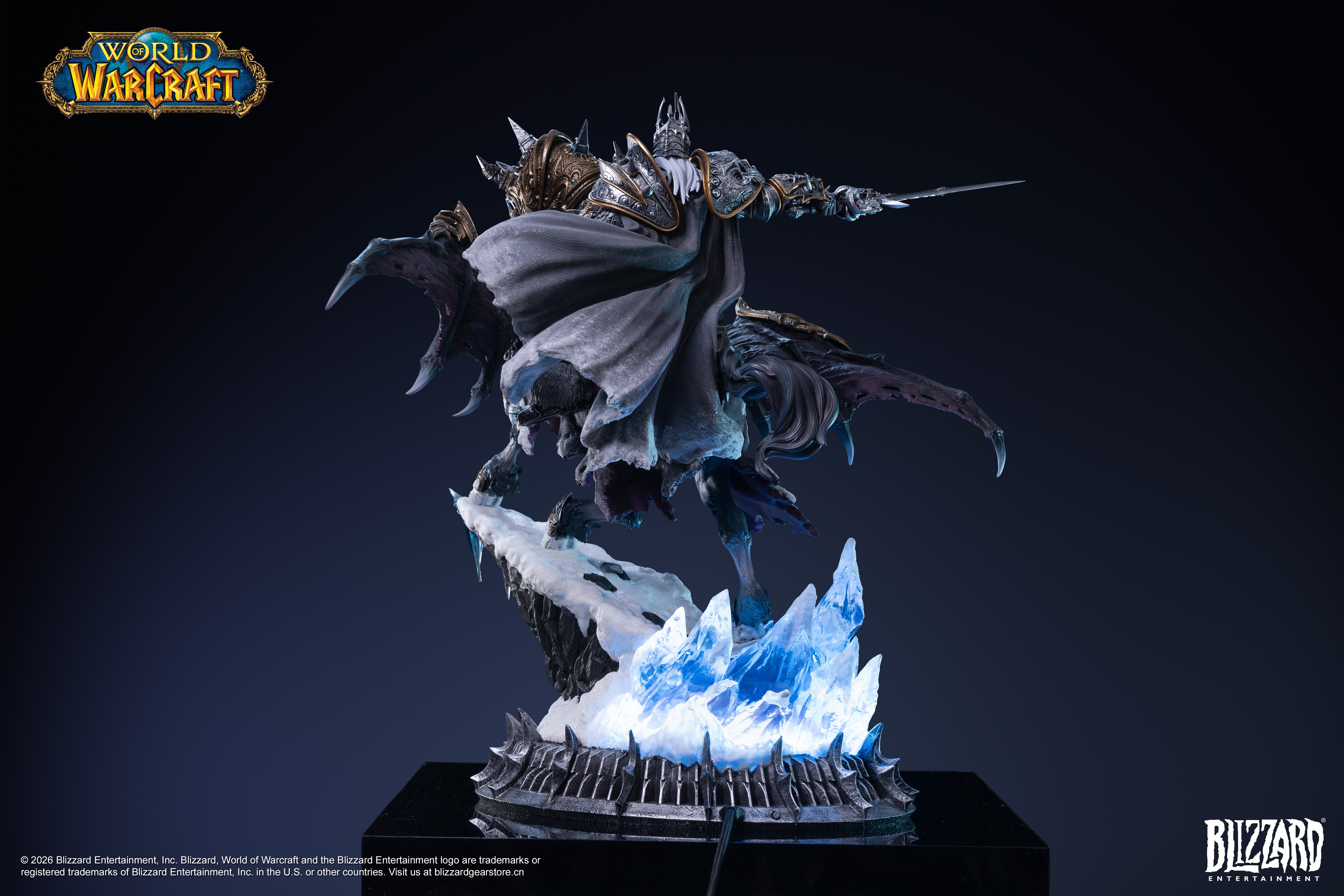 World of Warcraft The Lich King and Invincible 14-Inch Statue