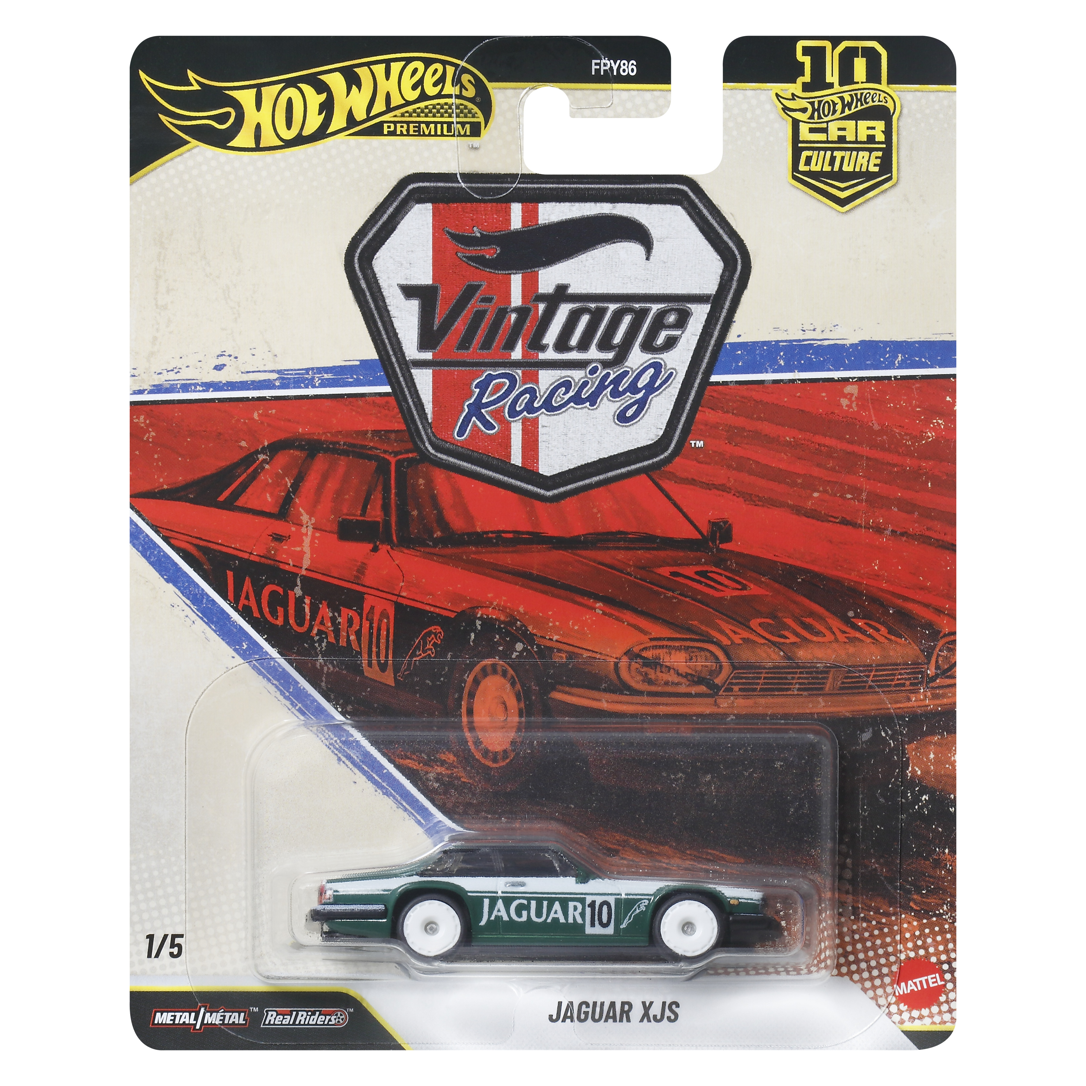 Hot Wheels Premium Car Culture Vintage Racing Jaguar XJS