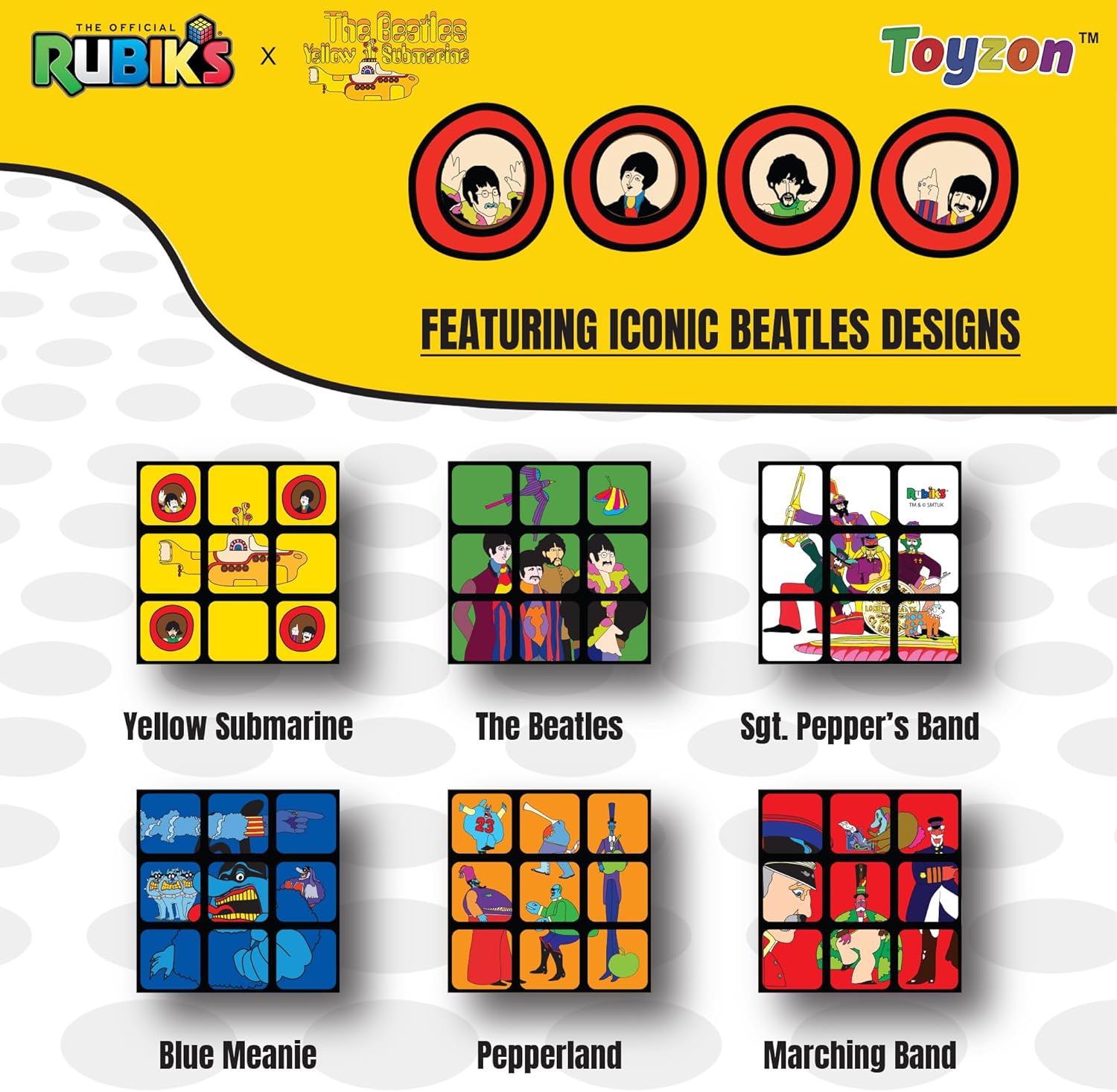 The Beatles Yellow Submarine Rubik's Cube Gallery Image 4