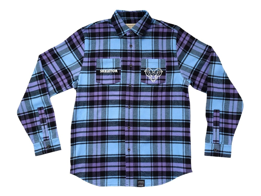 Masters of the Universe Skeletor Flannel Shirt Gallery Image 1