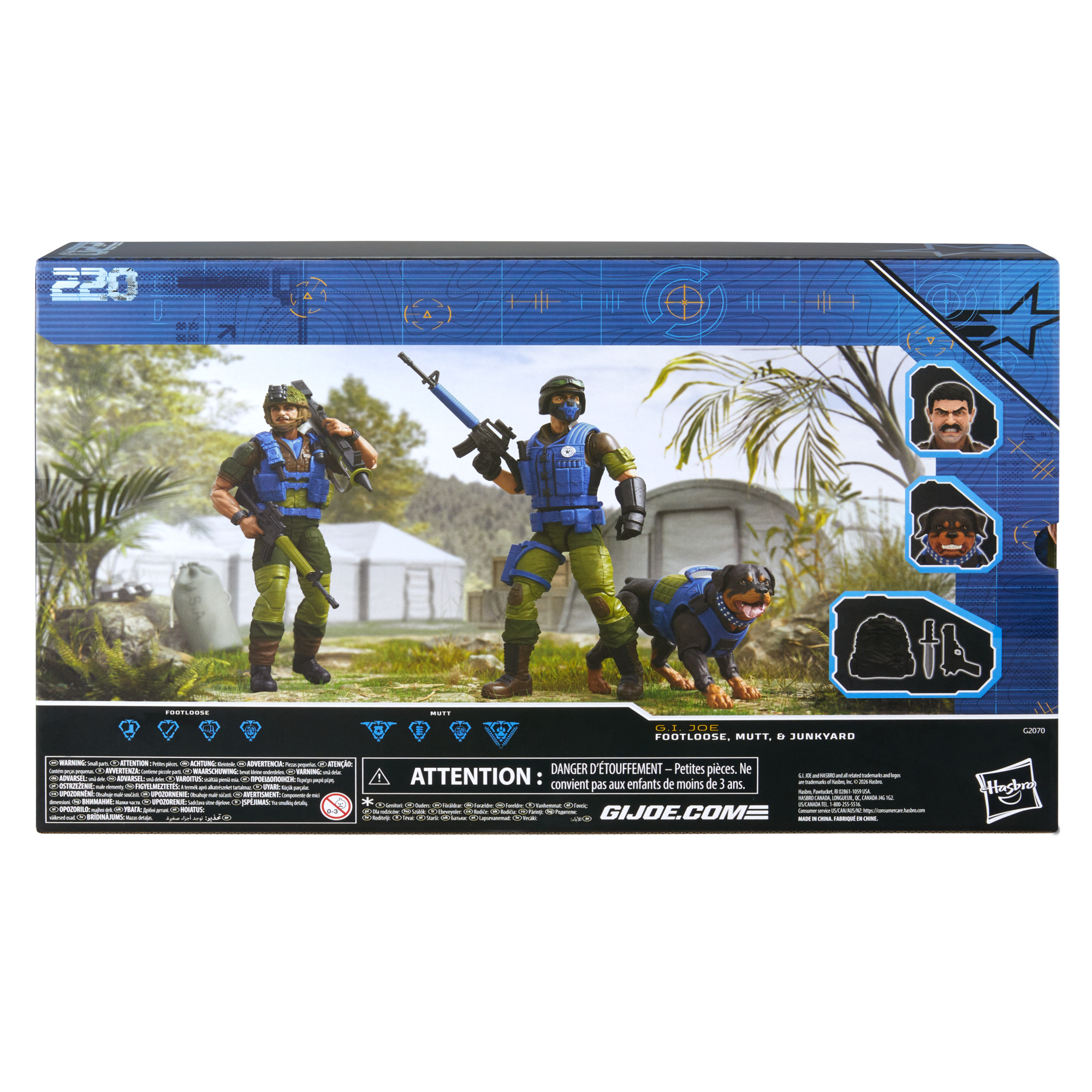 G.I. Joe Classified Series #220 Mad Marauders Footloose, Mutt & Junkyard Action Figure Three-Pack Gallery Image 25