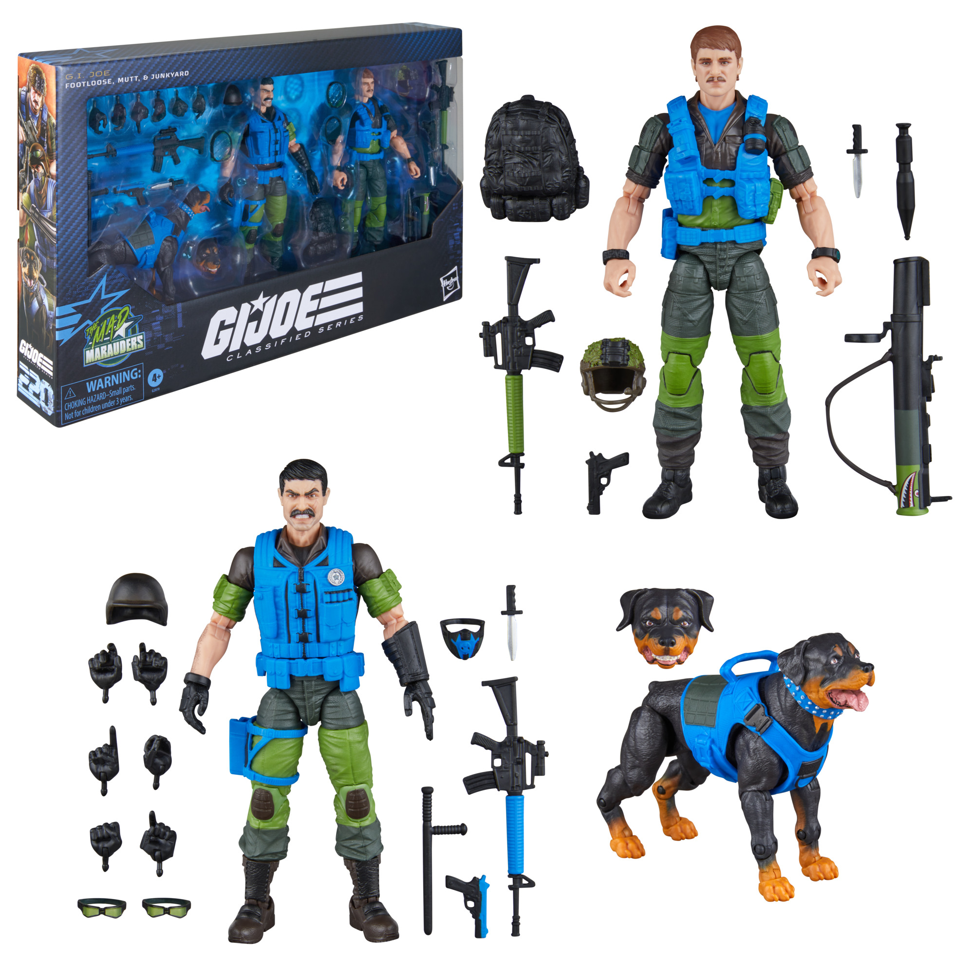 G.I. Joe Classified Series #220 Mad Marauders Footloose, Mutt & Junkyard Action Figure Three-Pack Gallery Image 22