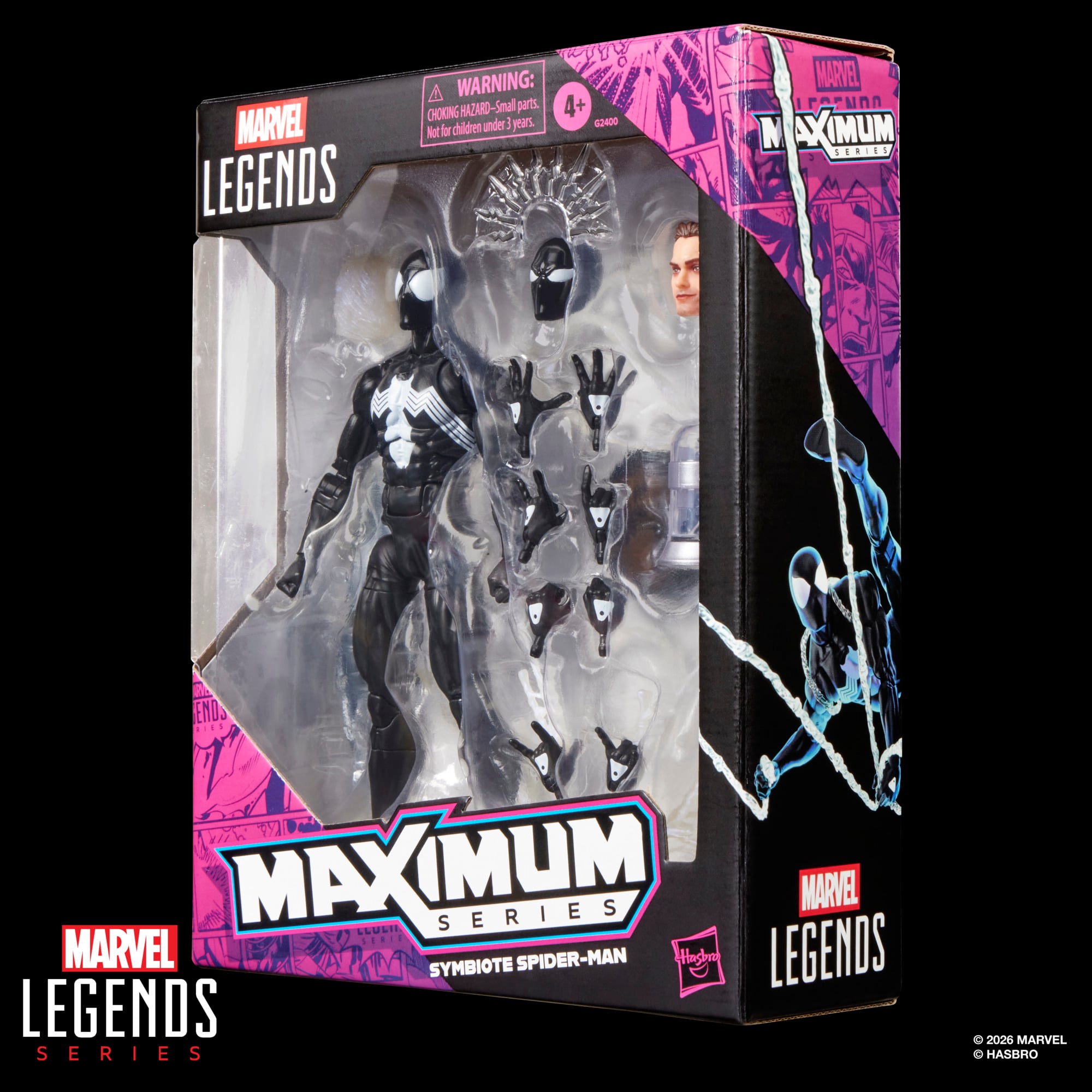 Marvel Legends Maximum Series Spider-Man (Symbiote) Action Figure Gallery Image 17