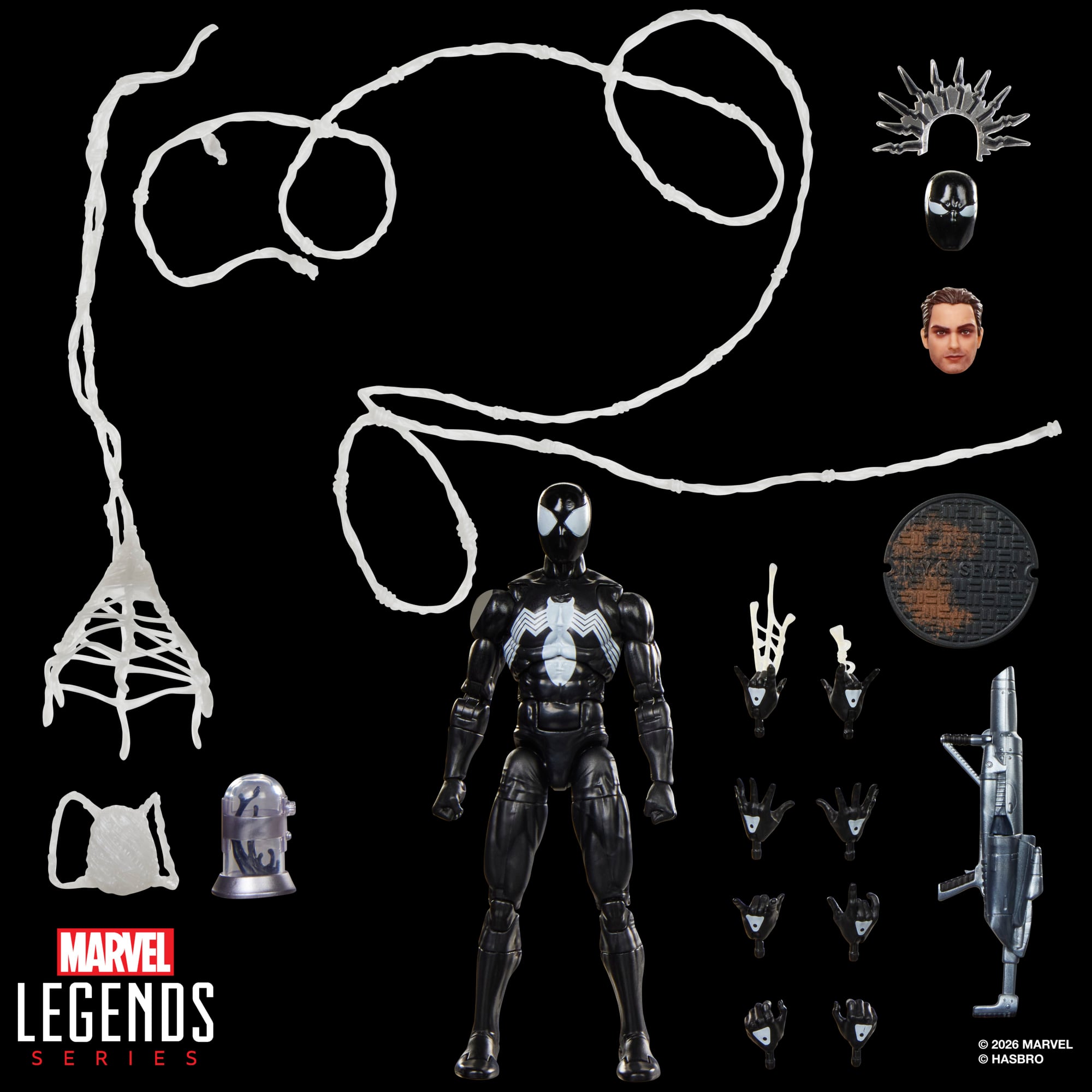 Marvel Legends Maximum Series Spider-Man (Symbiote) Action Figure Gallery Image 16