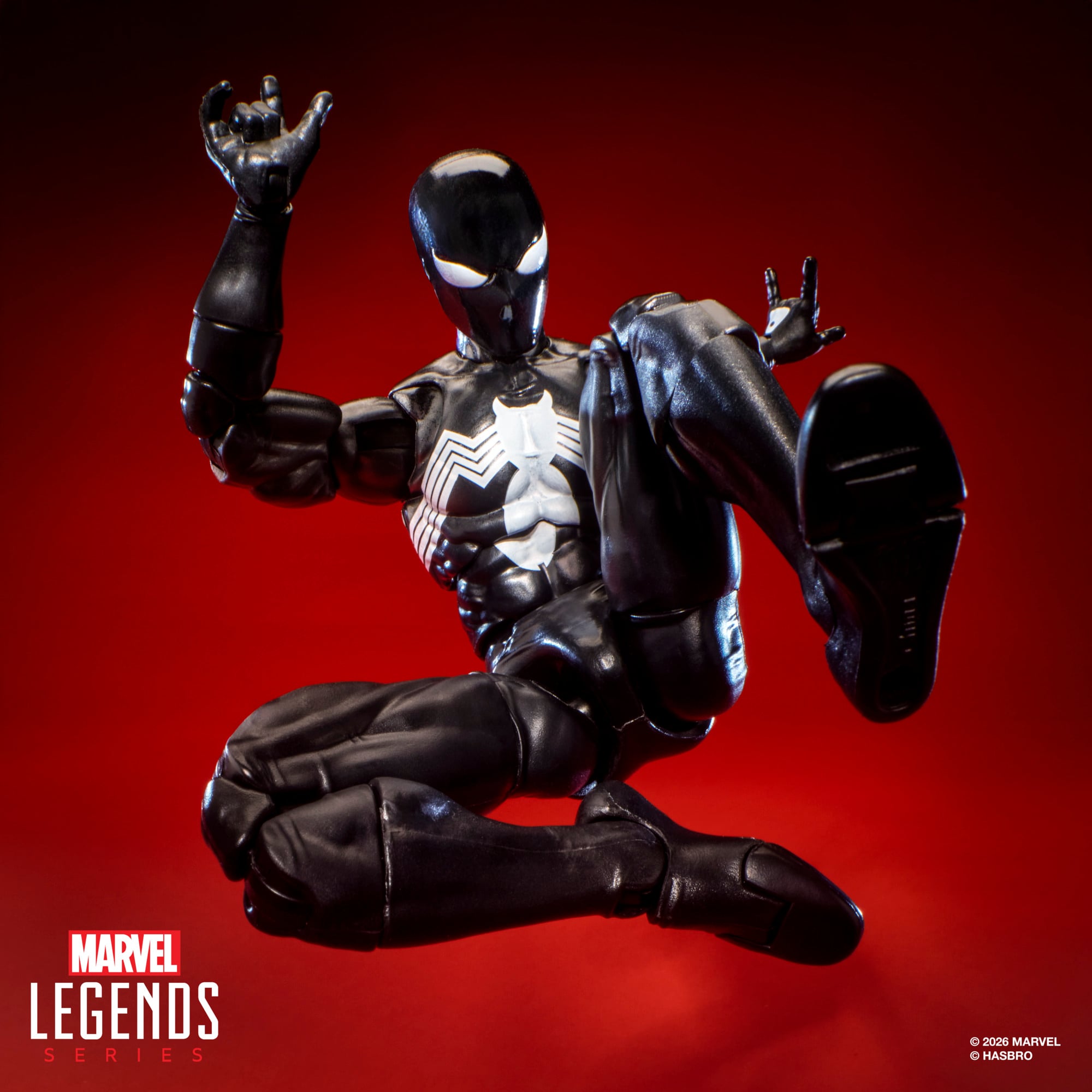 Marvel Legends Maximum Series Spider-Man (Symbiote) Action Figure Gallery Image 8