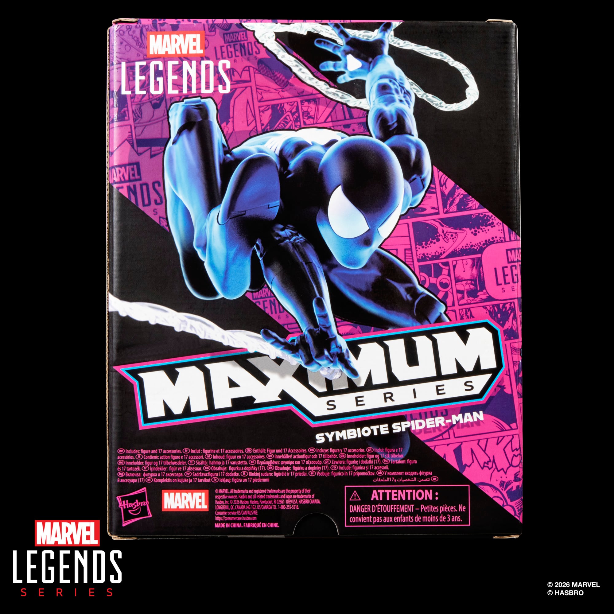 Marvel Legends Maximum Series Spider-Man (Symbiote) Action Figure Gallery Image 15