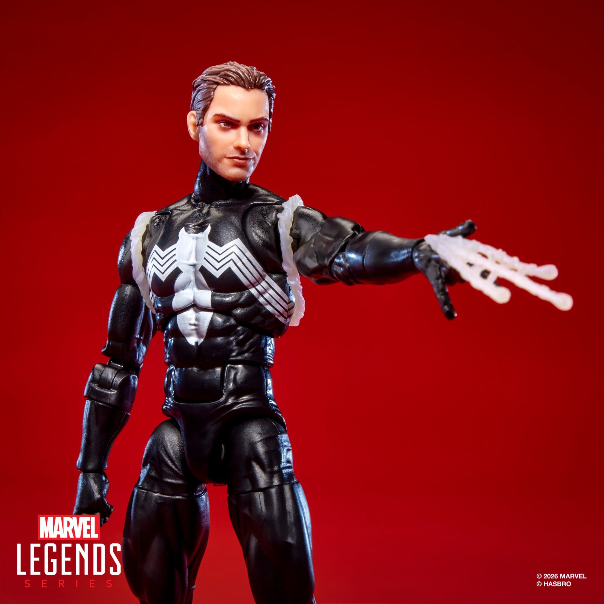 Marvel Legends Maximum Series Spider-Man (Symbiote) Action Figure Gallery Image 9