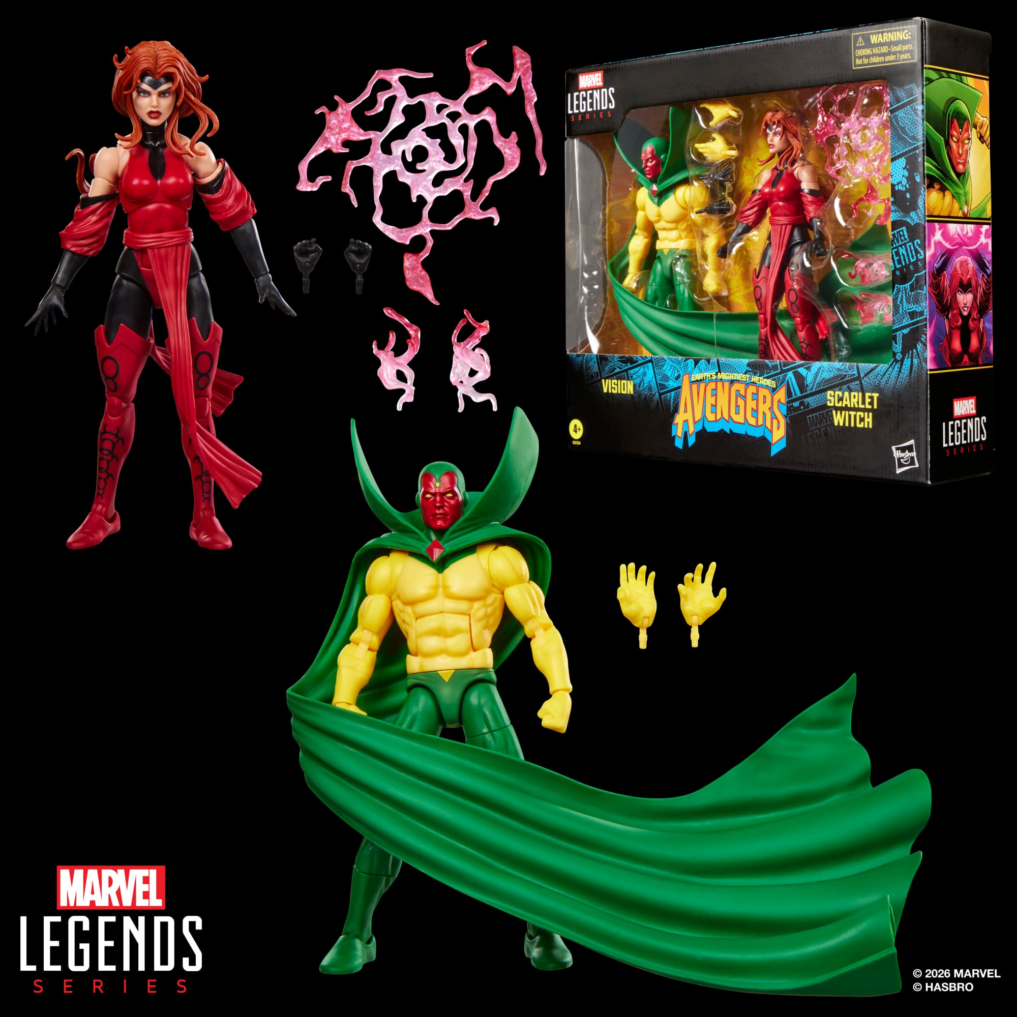 Avengers: The Crossing Marvel Legends Vision & Scarlet Witch Action Figure Two-Pack Gallery Image 15