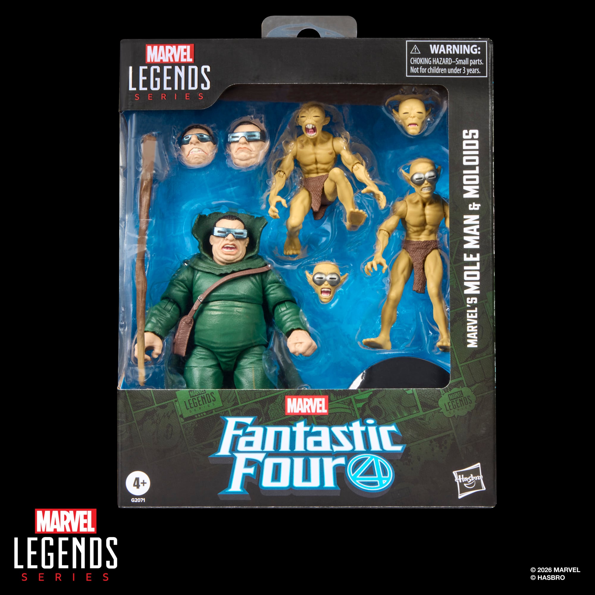 Fantastic Four Marvel Legends Mole Man & Moloids Action Figure Three-Pack Gallery Image 15