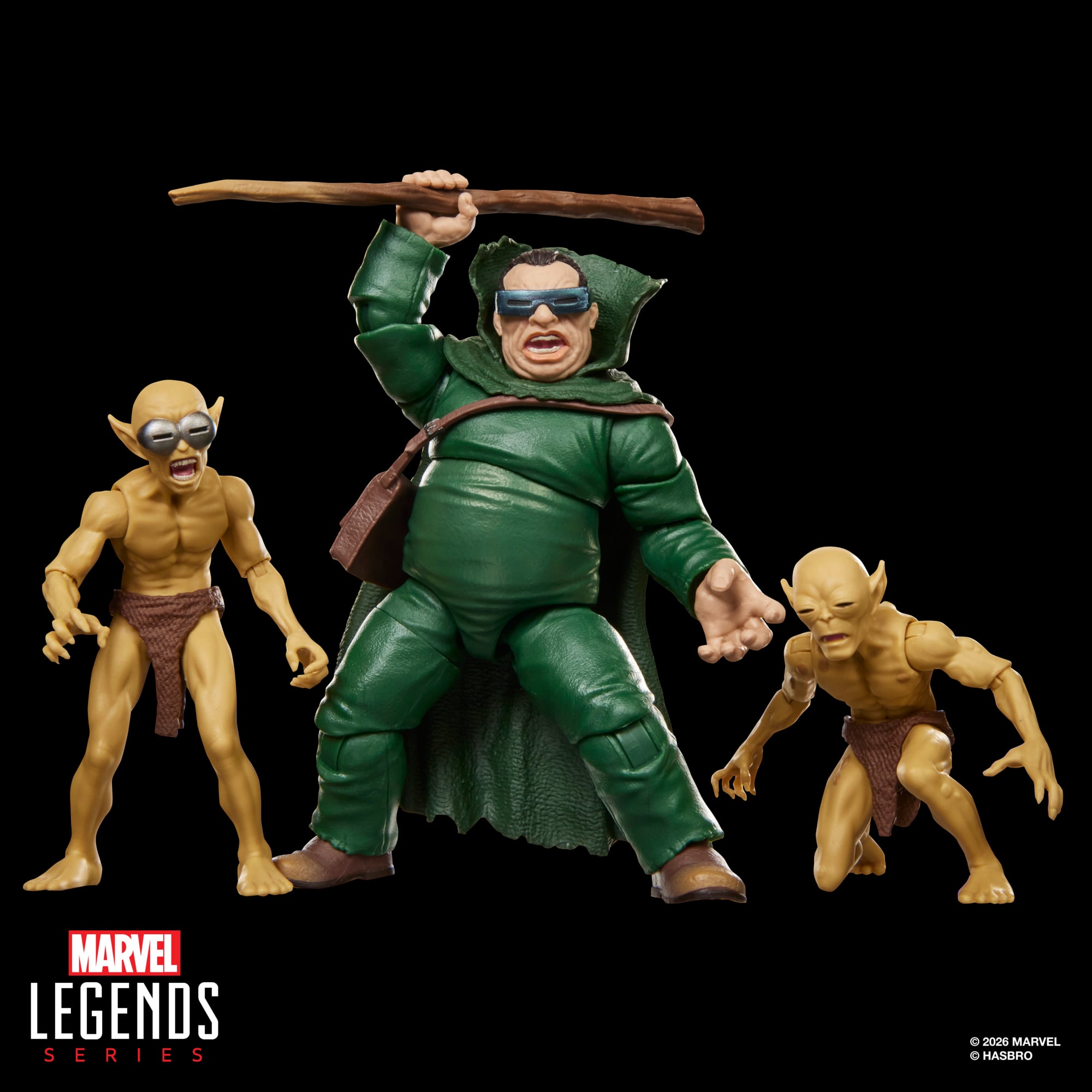 Fantastic Four Marvel Legends Mole Man & Moloids Action Figure Three-Pack Gallery Image 5