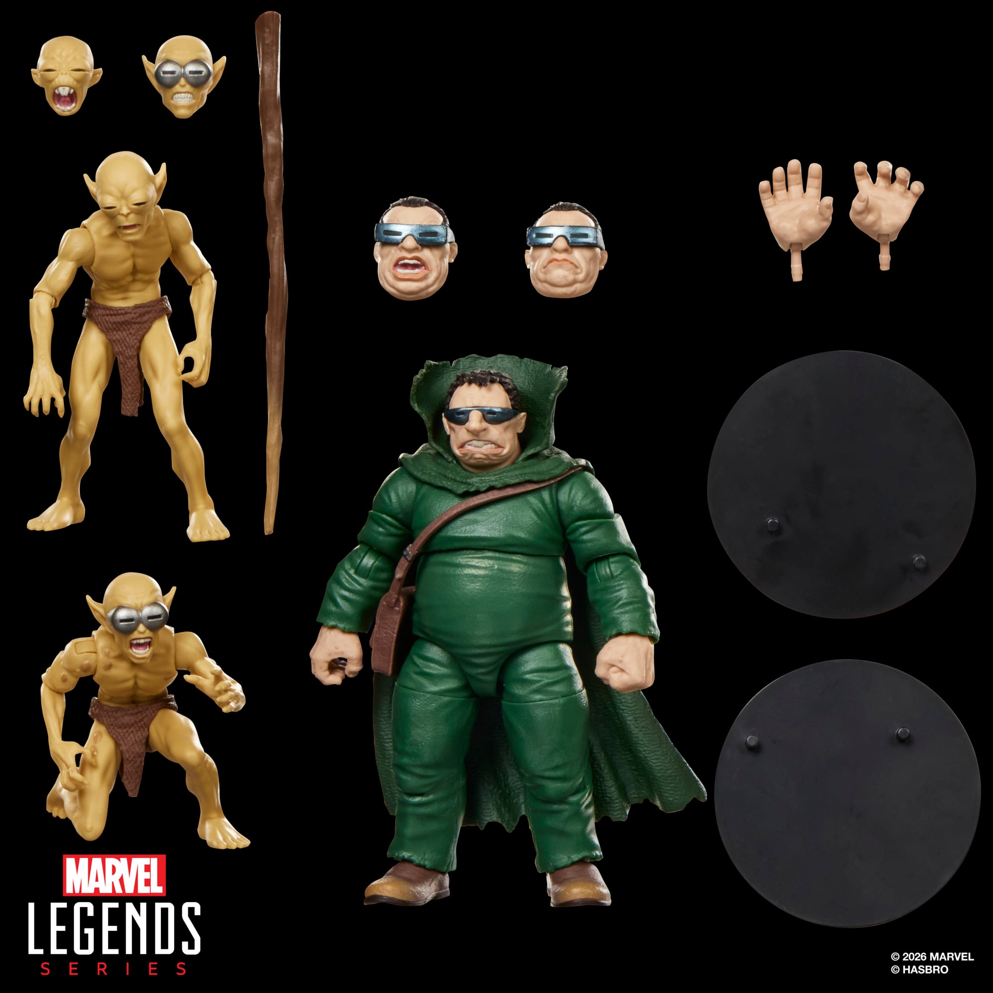 Fantastic Four Marvel Legends Mole Man & Moloids Action Figure Three-Pack Gallery Image 14